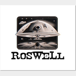 Roswell new mexico alien ufo Posters and Art